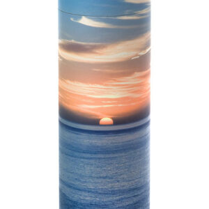 Urne aus Karton – Sonnenuntergang