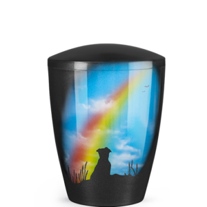 Naturstoffurne Airbrush Hundemotiv (in 5 Designs / 2 Größen erhältlich)