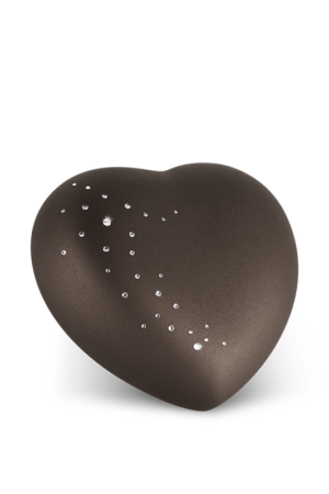 Urne aus Keramik – Edition “Herz” – siena