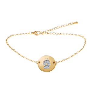Armband Kate mit originalem Pfotenabdruck (in 3 Farben erhältlich)