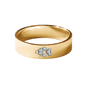 Ring mit originalem Pfotenabdruck (in 3 Farben verfügbar)