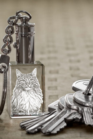 2D-Glasschlüsselanhänger