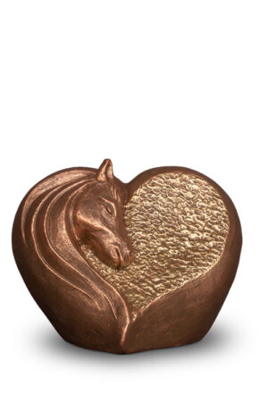 Keramikurne Bronzeherz UGK251