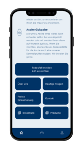 Bestattungsvorsorge für Tiere / digitale Vorsorge per App oder über den Browser
