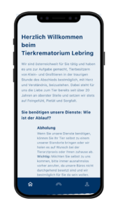 Bestattungsvorsorge für Tiere / digitale Vorsorge per App oder über den Browser
