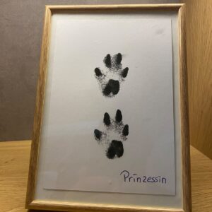 Tintenabdruck im Bilderrahmen